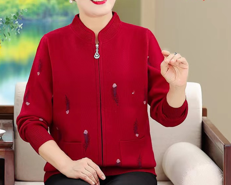 Embroidered Feather Cardigan for Women - LessBarriers