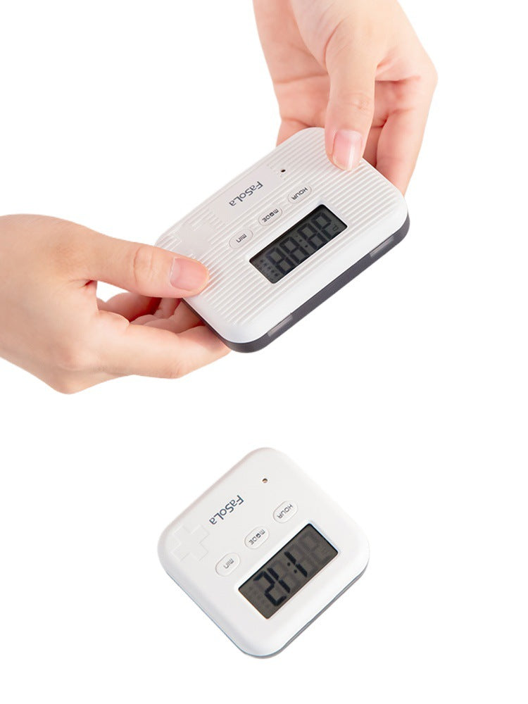 Small alarm pill box