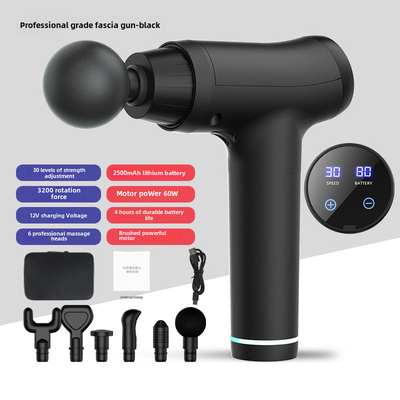 Adjustable Rechargeable Massage Gun Device - LessBarriers