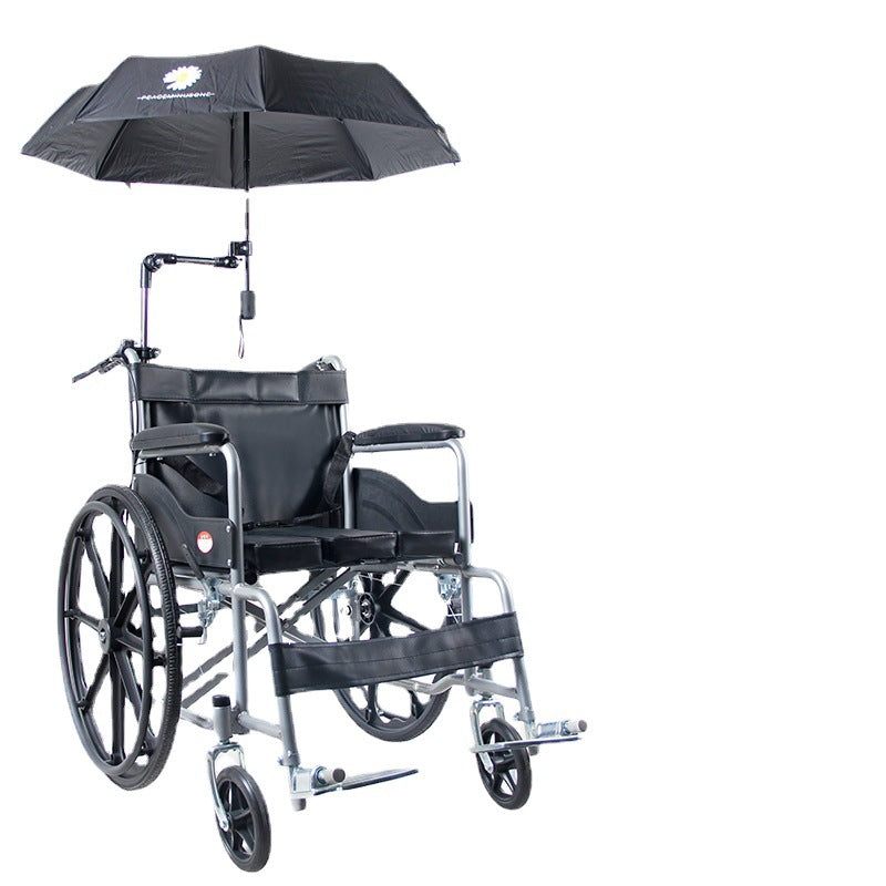 Wheelchair Umbrella Stand and Tire Inflator - LessBarriers