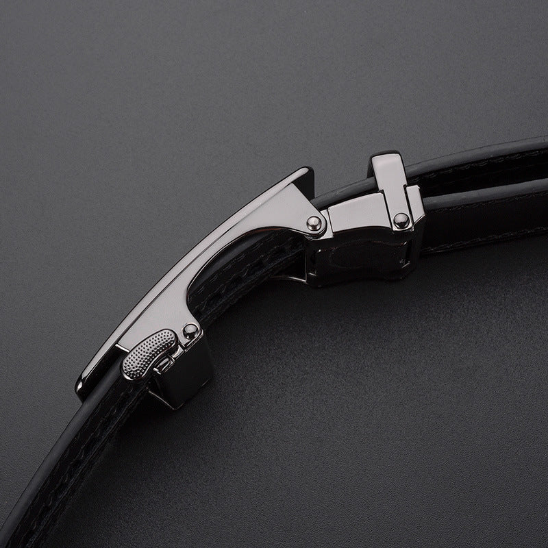 Adjustable Ratchet Belt in Black/Brown - LessBarriers