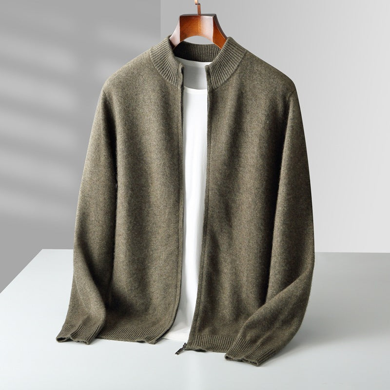 High quality cardigan with zipper - LessBarriers