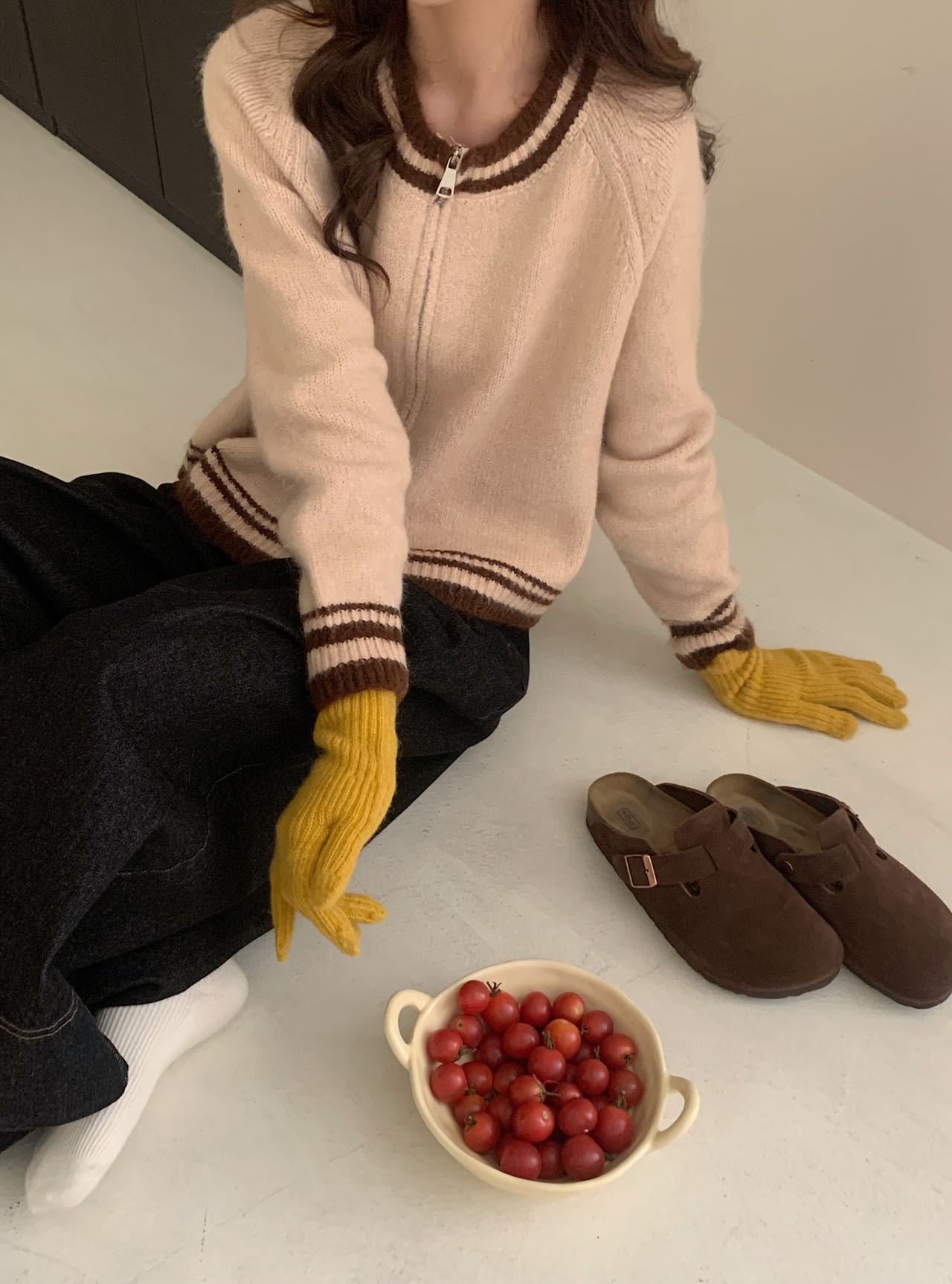 Accent Collar Cardigan for Women - LessBarriers