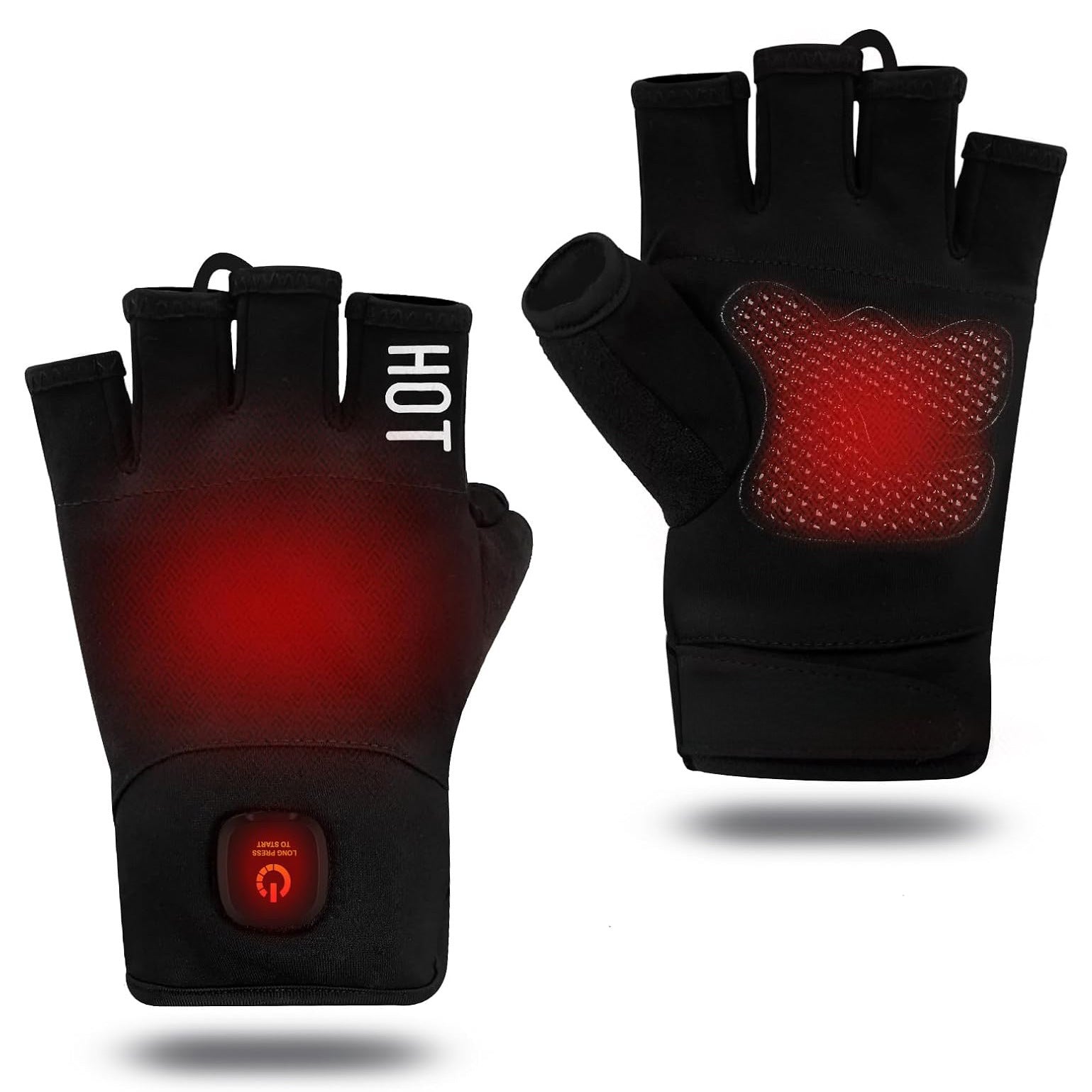 Electric Heating Half-Finger Gloves - LessBarriers