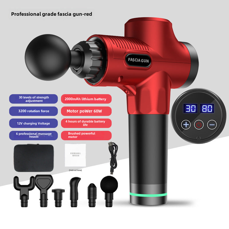 Adjustable Rechargeable Massage Gun Device - LessBarriers