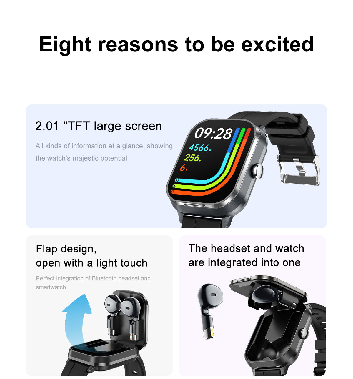 Health Watch with Bluetooth Earphones - LessBarriers