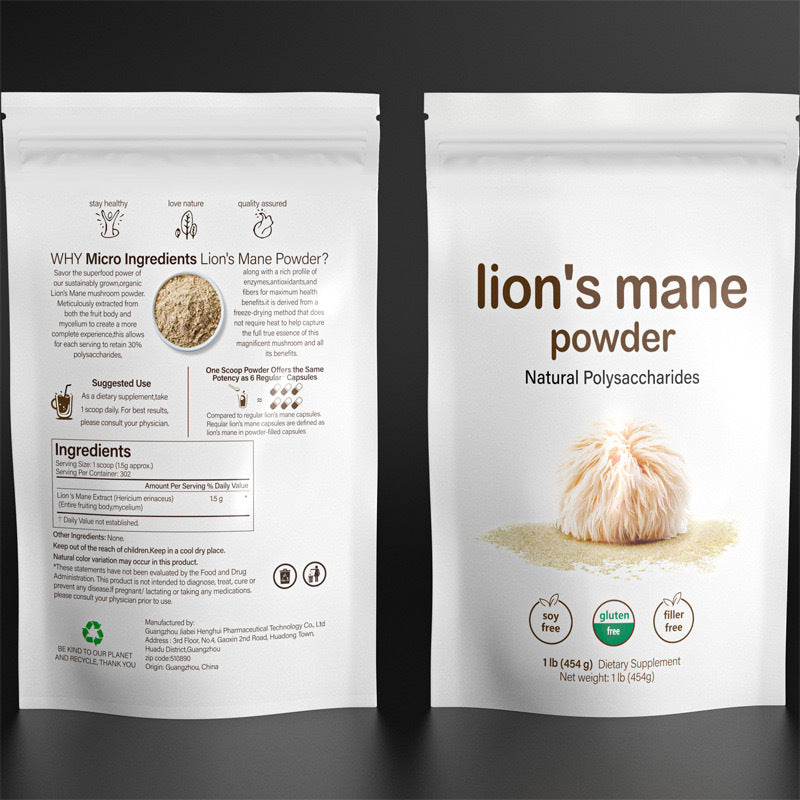 Brain Nourishing Lion's Mane Mushroom Supplement - LessBarriers