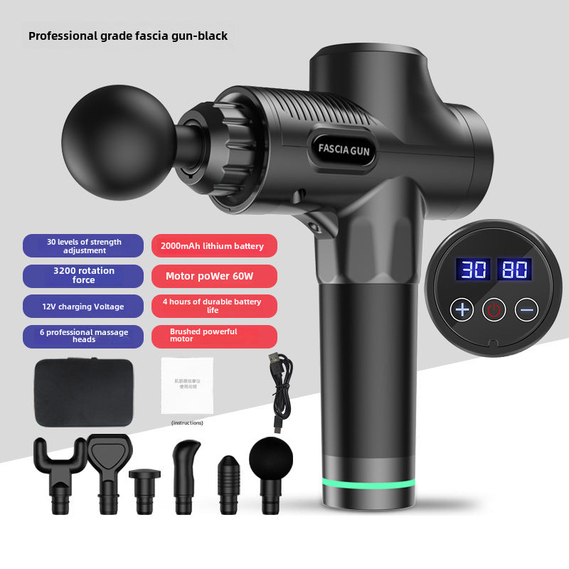 Adjustable Rechargeable Massage Gun Device - LessBarriers