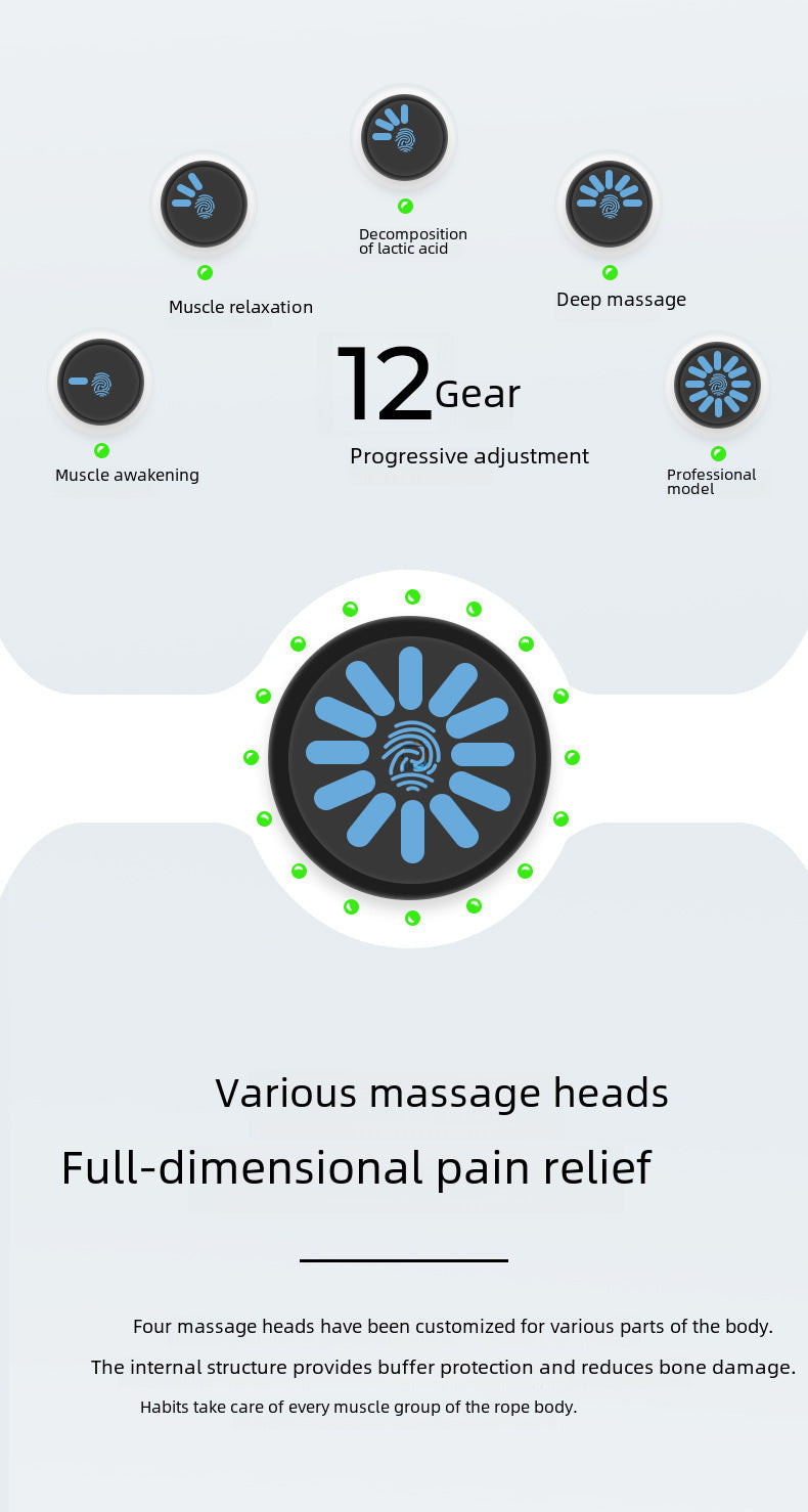 Adjustable Rechargeable Massage Gun Device - LessBarriers