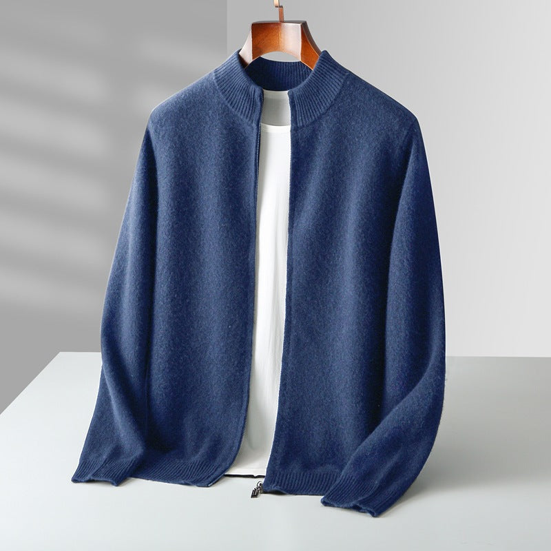 High quality cardigan with zipper - LessBarriers