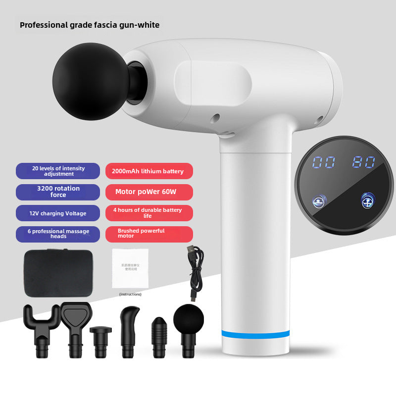 Adjustable Rechargeable Massage Gun Device - LessBarriers