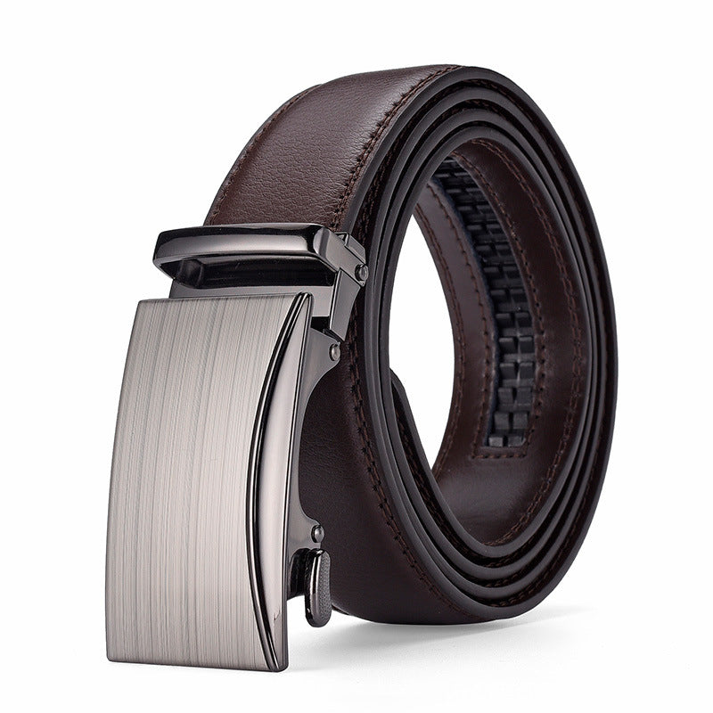 Adjustable Ratchet Belt in Black/Brown - LessBarriers
