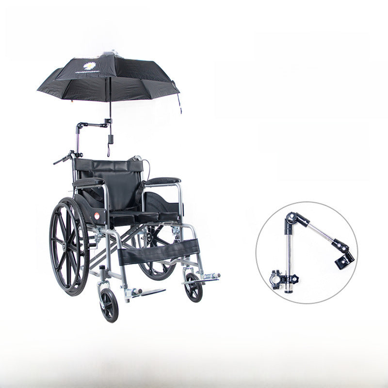 Wheelchair Umbrella Stand and Tire Inflator - LessBarriers
