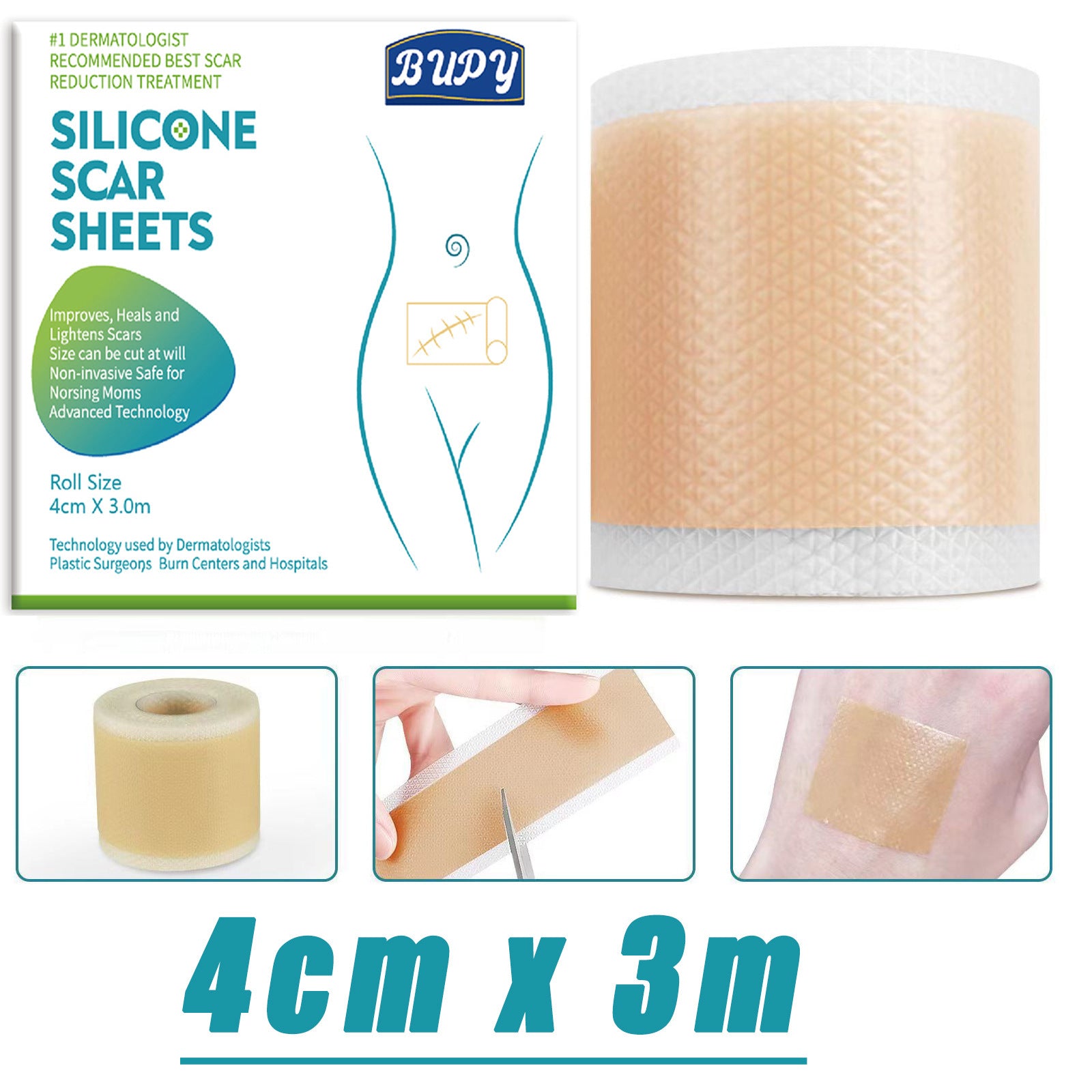 Silicone Anti-Scar Sheets for Healing - LessBarriers