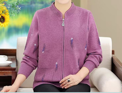 Embroidered Feather Cardigan for Women - LessBarriers