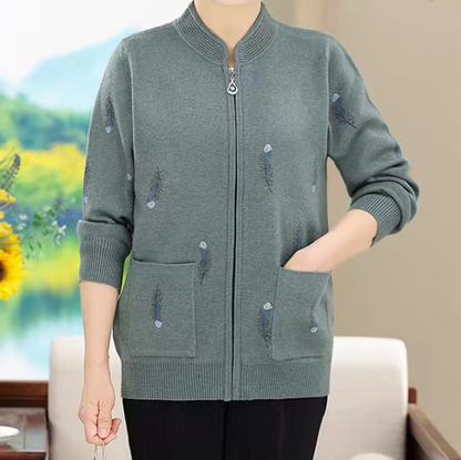 Embroidered Feather Cardigan for Women - LessBarriers