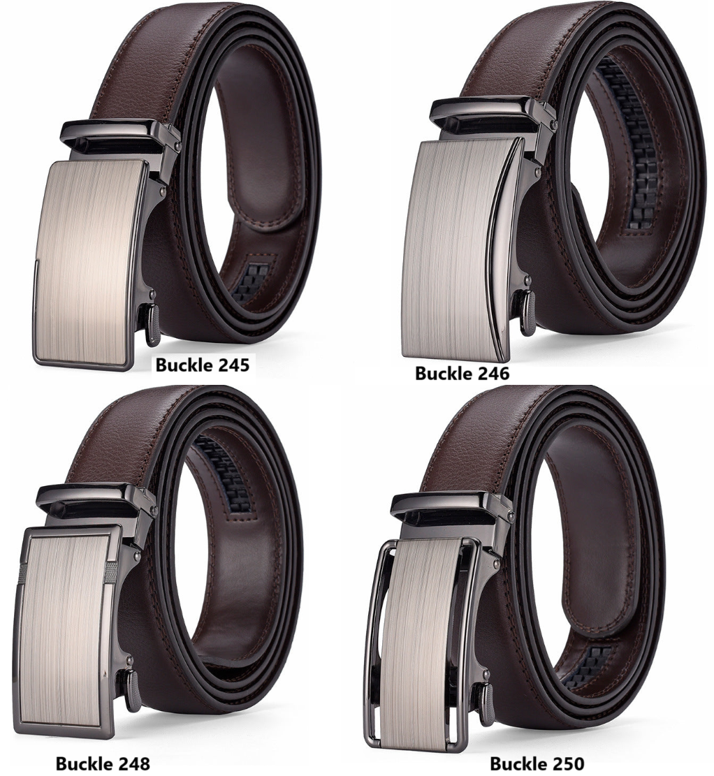Adjustable Ratchet Belt in Black/Brown - LessBarriers