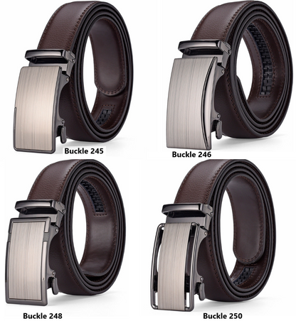 Adjustable Ratchet Belt in Black/Brown - LessBarriers