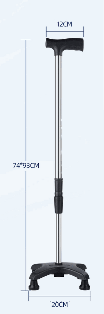 Stable Four-Corner Support Cane - LessBarriers