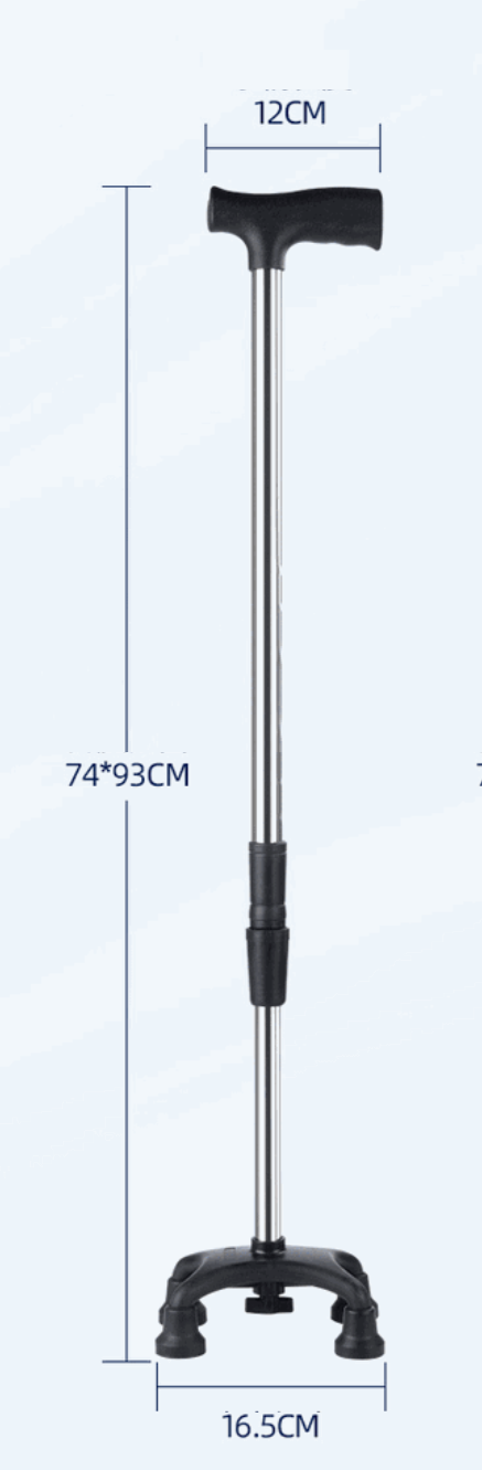 Stable Four-Corner Support Cane - LessBarriers