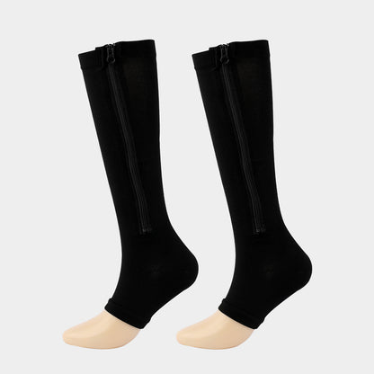 Compression Socks with Side Zipper Support - LessBarriers