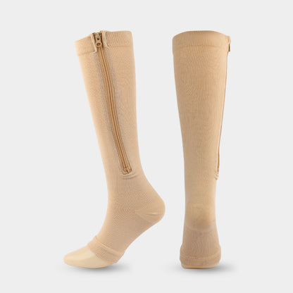 Compression Socks with Side Zipper Support - LessBarriers