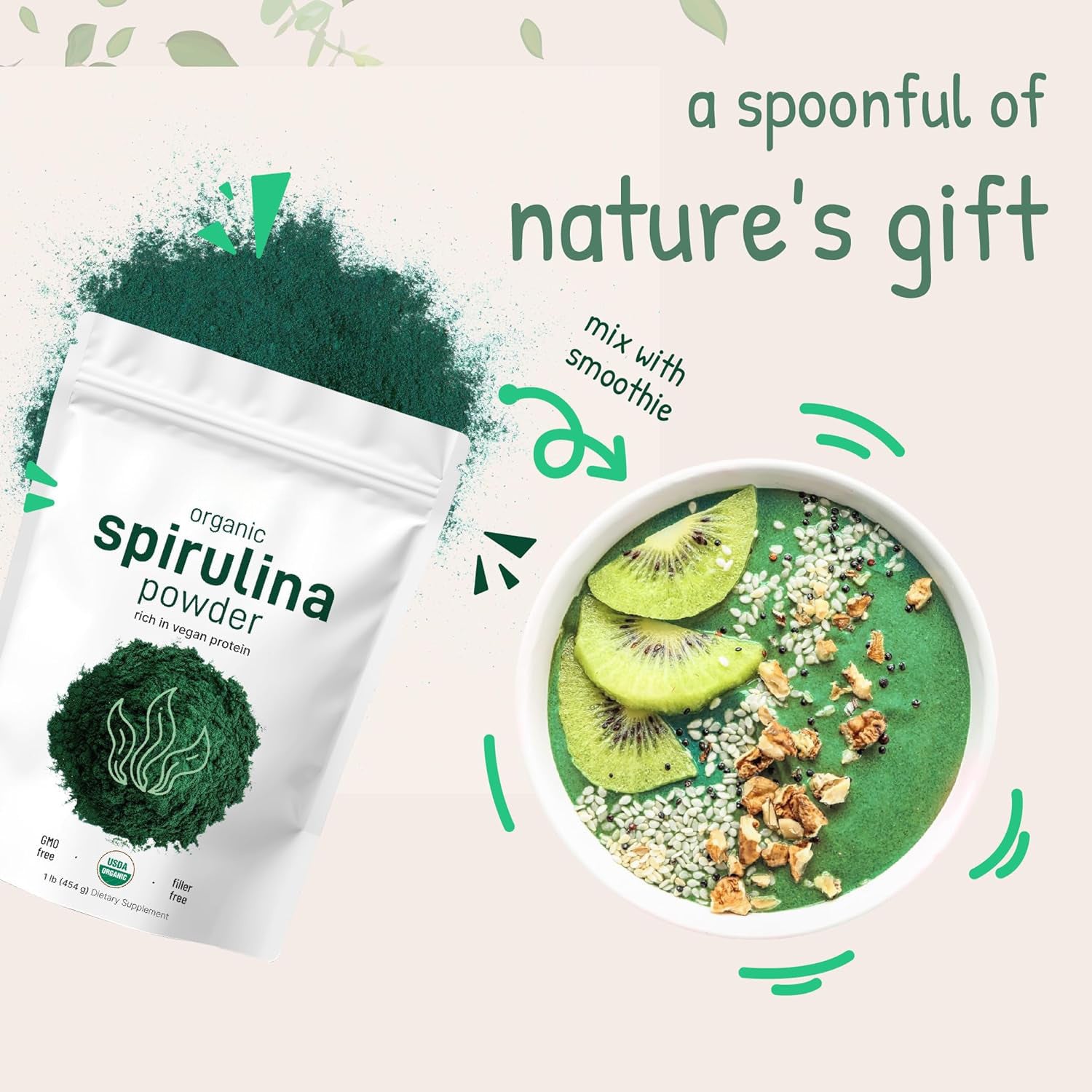 Nutrient-Rich Spirulina Powder for Health - LessBarriers