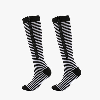 Compression Socks with Side Zipper Support - LessBarriers