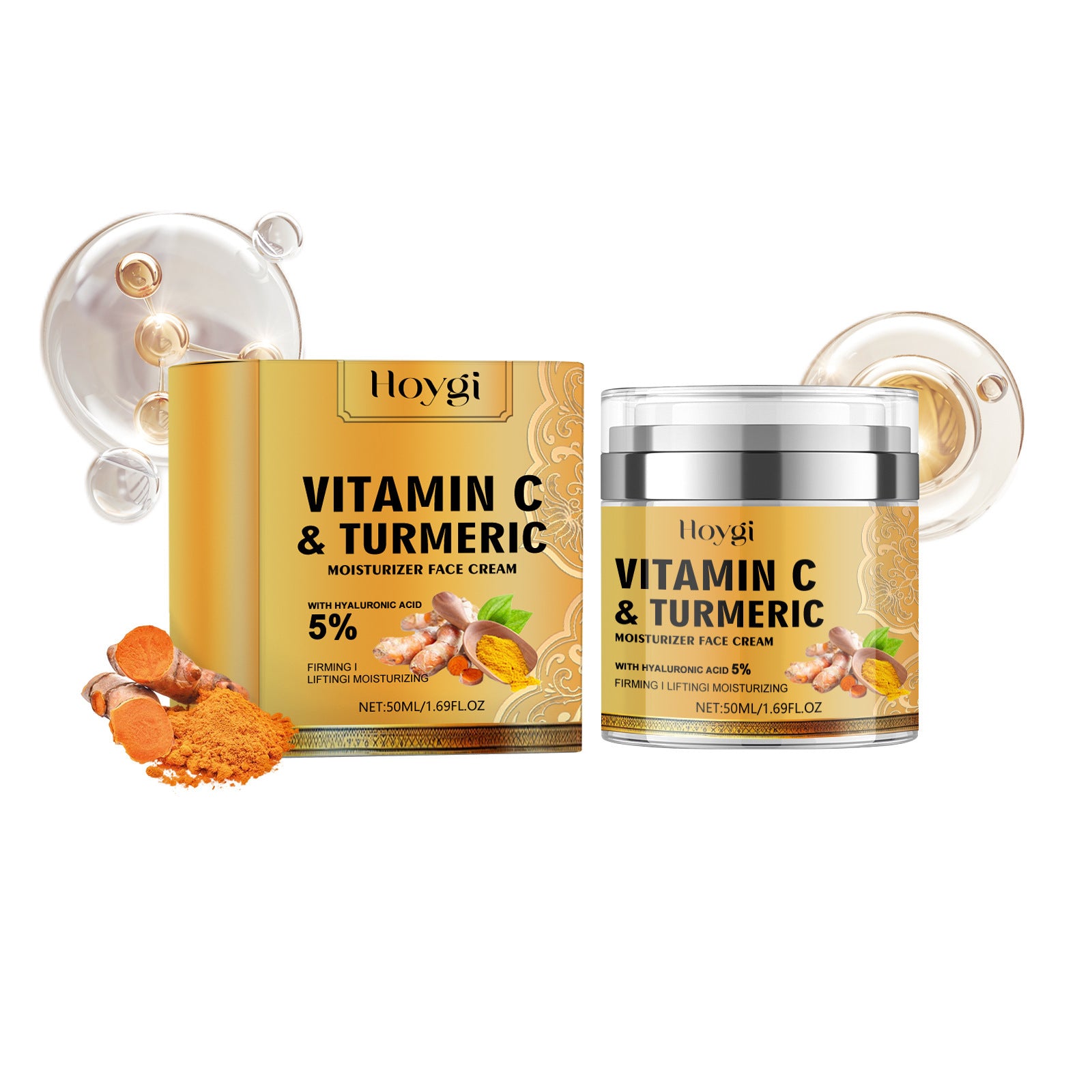 Turmeric Brightening Cream for Fine Lines - LessBarriers