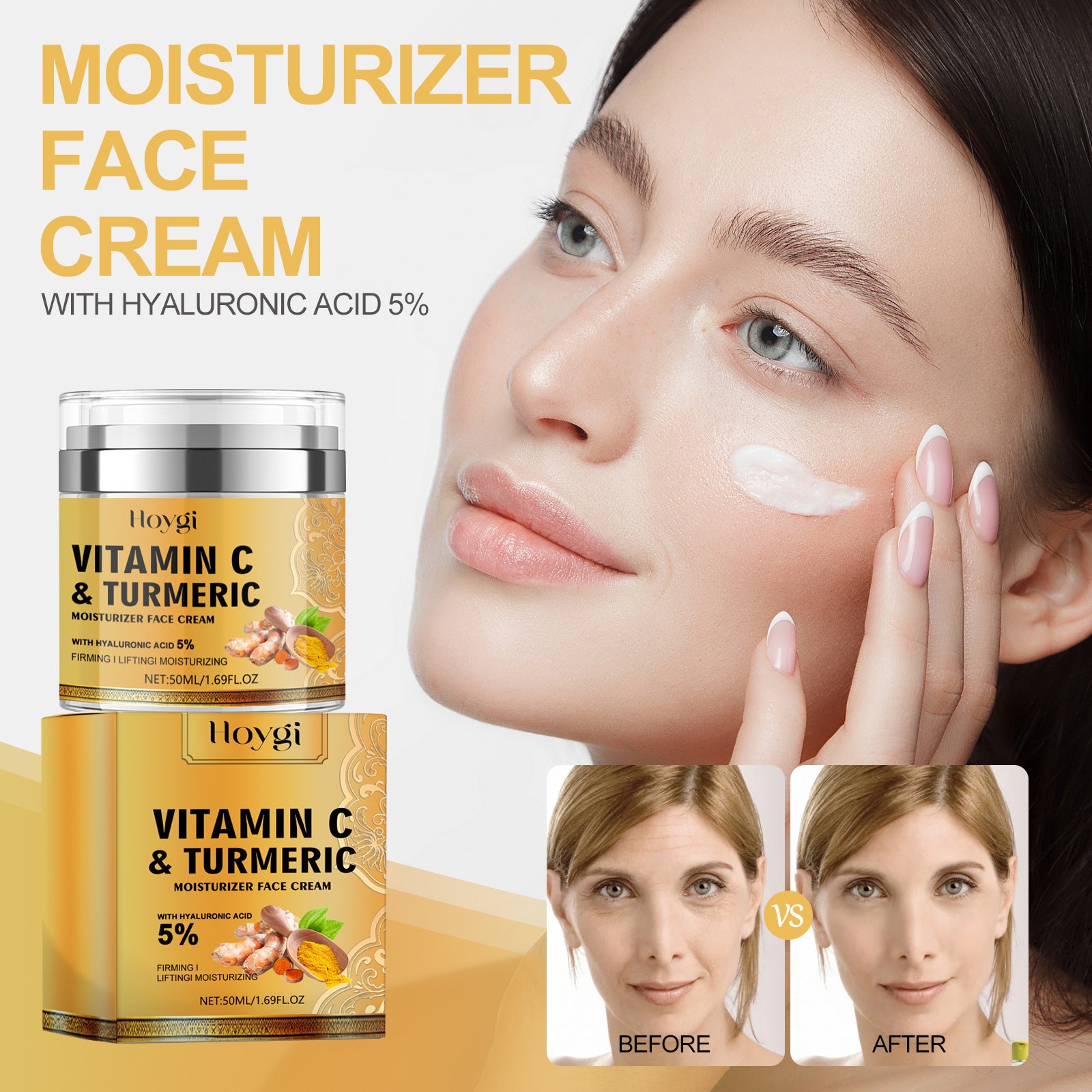 Turmeric Brightening Cream for Fine Lines - LessBarriers