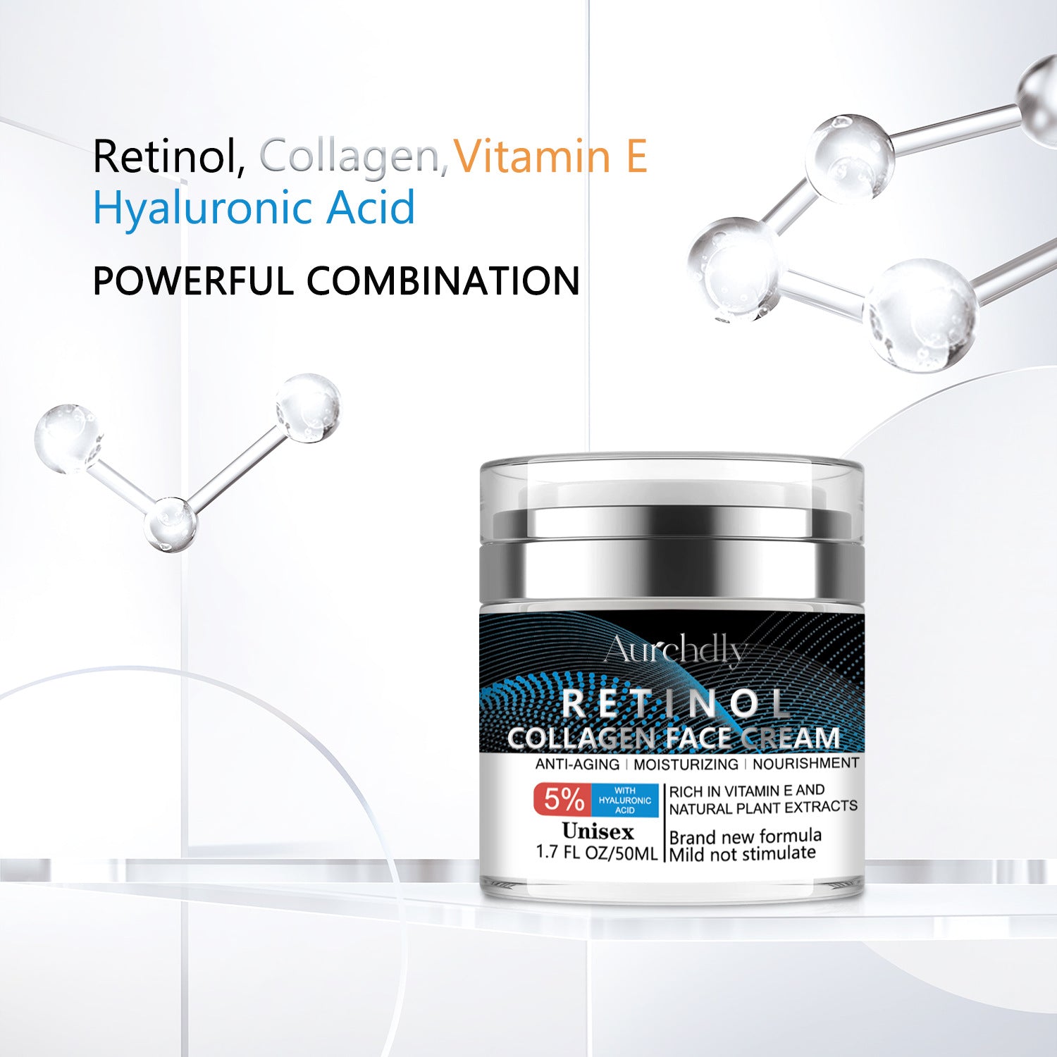 Retinol Hyaluronic Acid Moisturizing Cream - LessBarriers